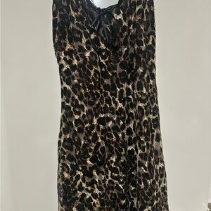 Leopard Print Sleeveless Dress